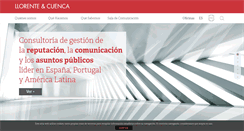 Desktop Screenshot of llorenteycuenca.com